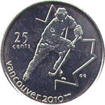 Canada 25 centavos Olympics moneda Canada 25 centavos Olympics moneda