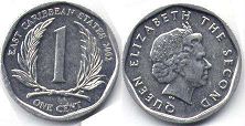 moneda Eastern Caribbean States 1 centavo 2002 moneda Eastern Caribbean States 1 centavo 2002