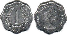 moneda Eastern Caribbean States 1 centavo 1992 moneda Eastern Caribbean States 1 centavo 1992