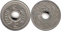 moneda Thailand Siam 5 satang 1921 moneda Thailand Siam 5 satang 1921