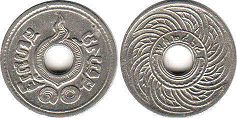 moneda Thailand Siam 10 satang 1927 moneda Thailand Siam 10 satang 1927